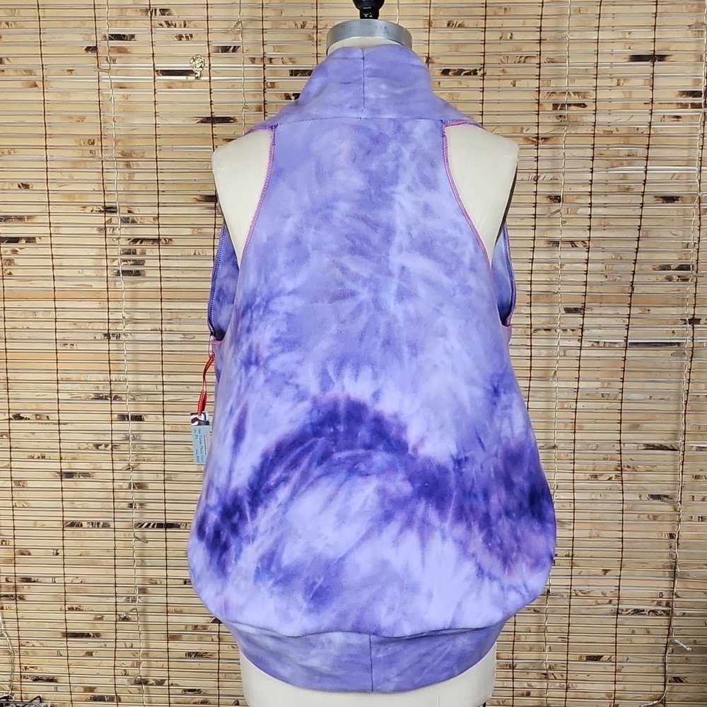 New Lavender Tie-Dye Women's Balloon Vest